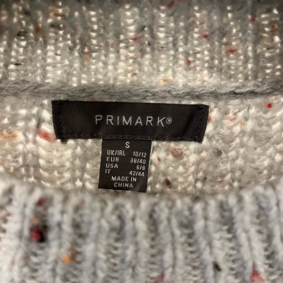 Cream/grey sweater with multicoloured detailing - Picture 5 of 5